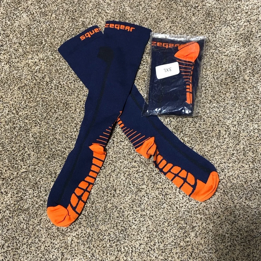 Compression socks 3XL. One NWT ONE PAIR WORN ONCE.